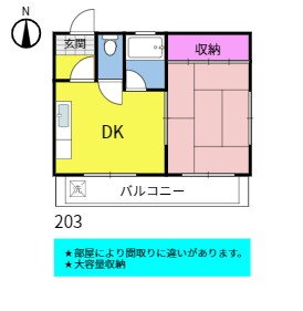 黒澤マンション 3階 1DK 賃貸物件詳細