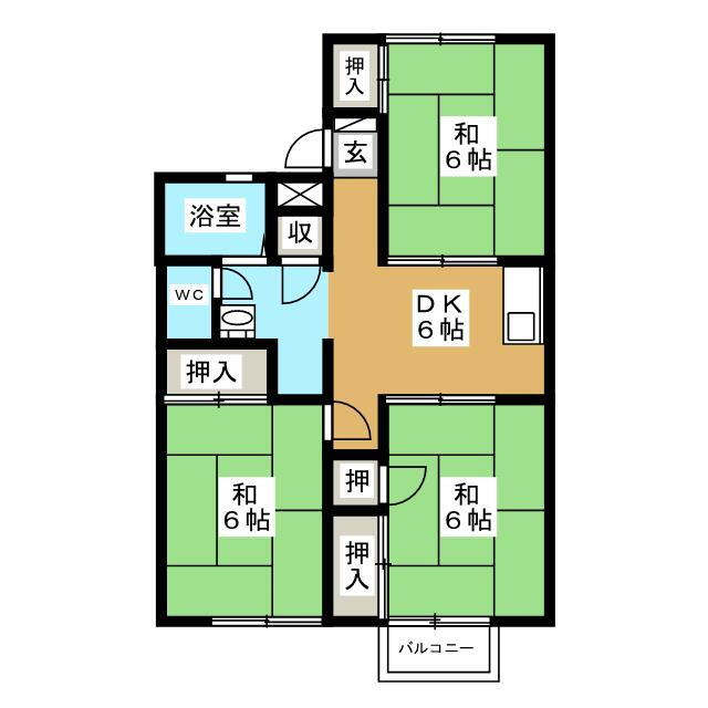 千葉県松戸市上本郷 北松戸駅 3DK アパート 賃貸物件詳細