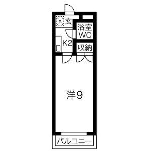 Ｋマンション 4階 1K 賃貸物件詳細