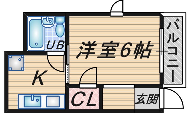 大阪府豊中市中桜塚２ 岡町駅 1K アパート 賃貸物件詳細