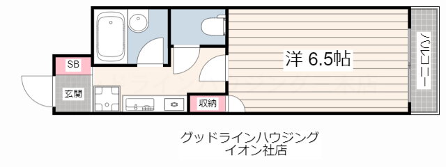 Ｍ＆Ｋウレシノ 2階 1K 賃貸物件詳細