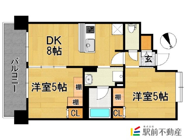 福岡県福岡市東区馬出２ 馬出九大病院前駅 2DK マンション 賃貸物件詳細