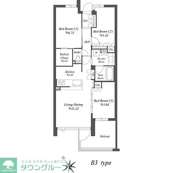 東京都大田区上池台５ 西馬込駅 3LDK マンション 賃貸物件詳細