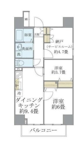 神奈川県横浜市南区浦舟町３ 阪東橋駅 2SDK マンション 賃貸物件詳細
