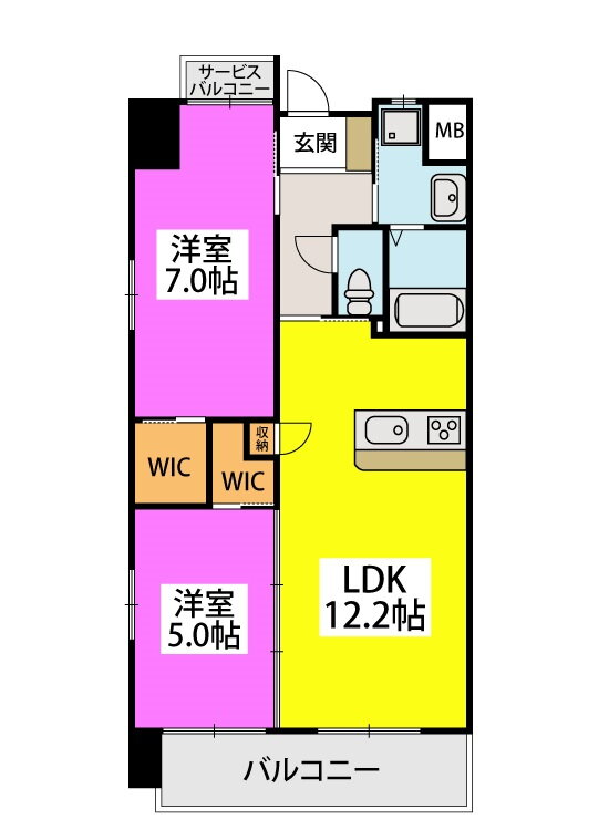 福岡県北九州市八幡西区里中３ 永犬丸駅 2LDK マンション 賃貸物件詳細