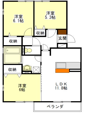 三重県津市高茶屋小森町 高茶屋駅 3LDK アパート 賃貸物件詳細