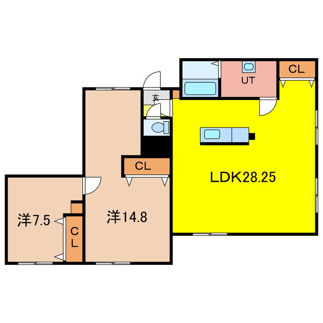 北海道旭川市大町一条８ 旭川駅 2LDK アパート 賃貸物件詳細