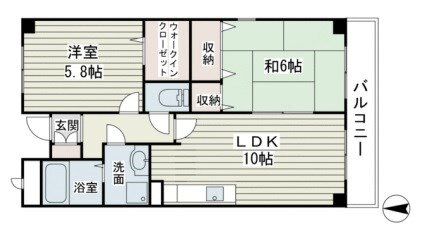 兵庫県姫路市飾磨区蓼野町 西飾磨駅 2LDK マンション 賃貸物件詳細