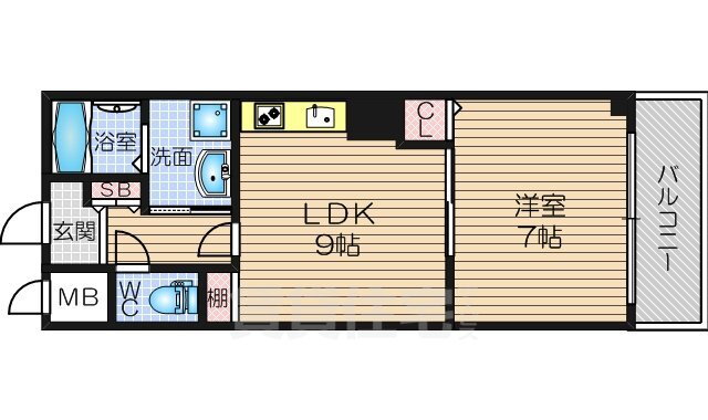 ビッグストーン 4階 1LDK 賃貸物件詳細