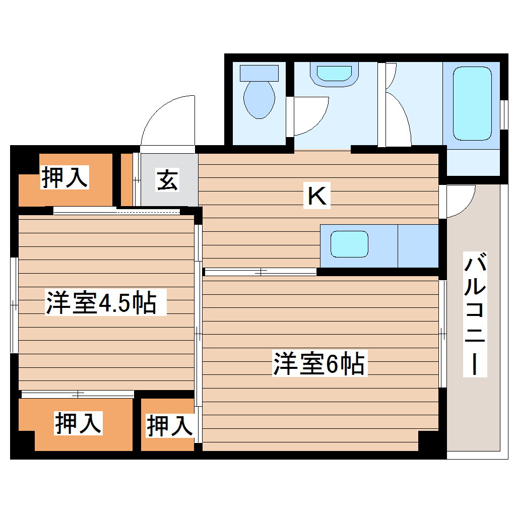 宮城県仙台市太白区袋原５ 南仙台駅 2K マンション 賃貸物件詳細