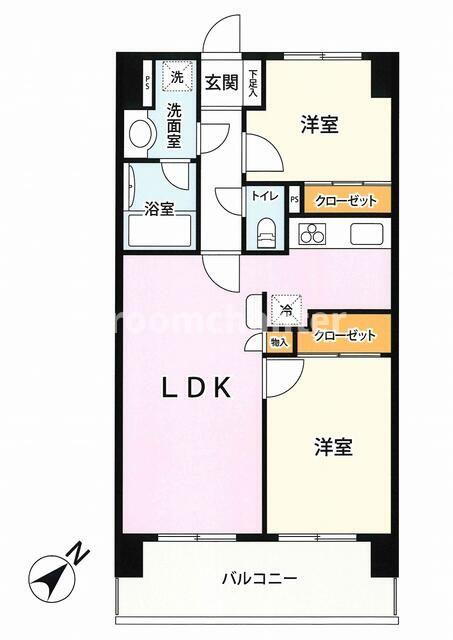 神奈川県横浜市南区二葉町４ 吉野町駅 2LDK マンション 賃貸物件詳細