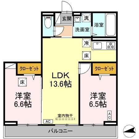 神奈川県綾瀬市深谷中６ 海老名駅 2LDK アパート 賃貸物件詳細