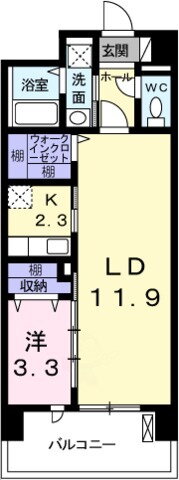クレール姫路 5階 1LDK 賃貸物件詳細