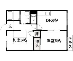 滋賀県湖南市柑子袋東３ 甲西駅 2DK アパート 賃貸物件詳細