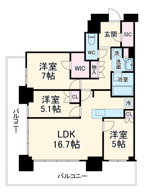 埼玉県さいたま市大宮区下町３ 大宮駅 3LDK マンション 賃貸物件詳細