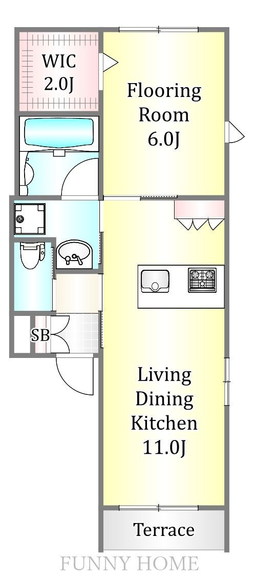 東京都目黒区五本木２ 学芸大学駅 1LDK マンション 賃貸物件詳細