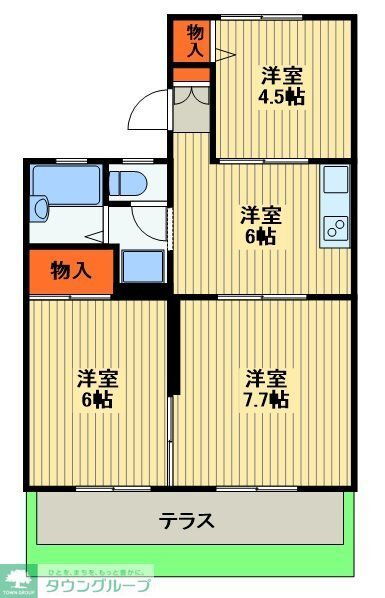 千葉県松戸市西馬橋相川町 馬橋駅 3DK アパート 賃貸物件詳細
