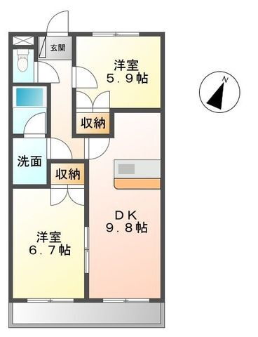 愛知県豊田市明和町６ 三河豊田駅 2DK マンション 賃貸物件詳細