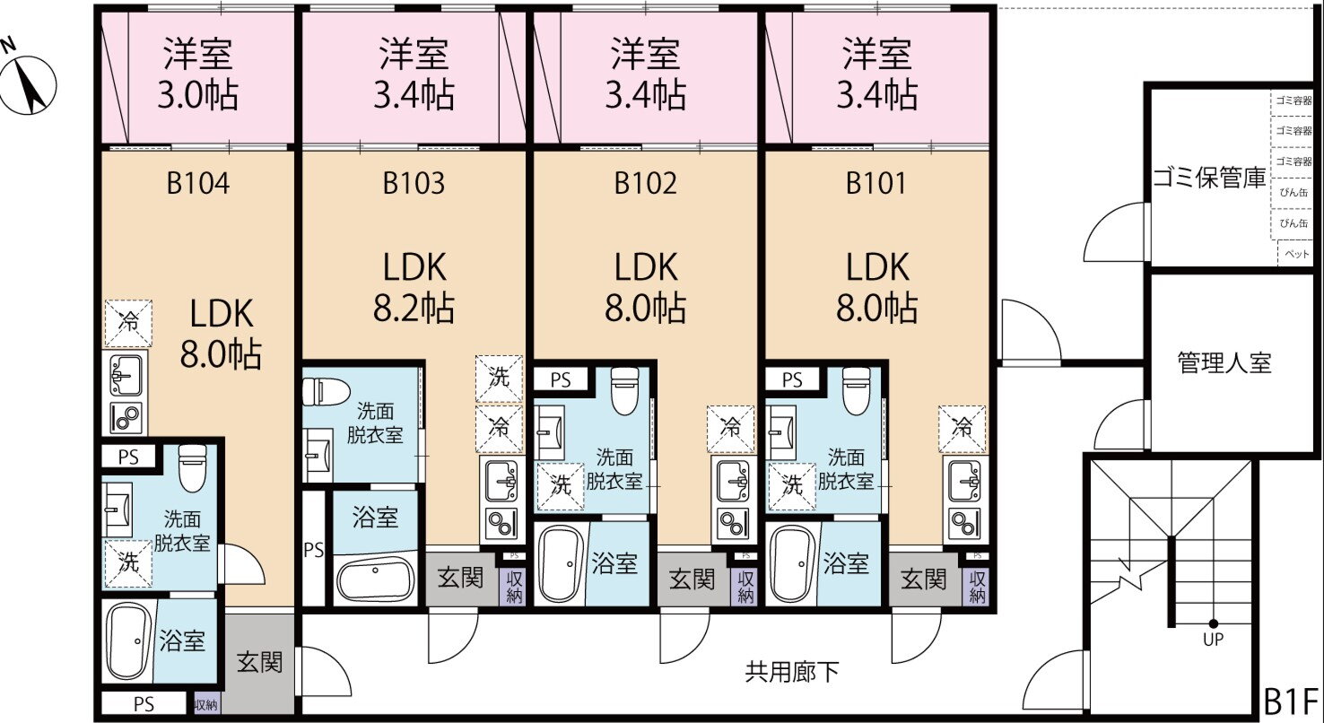 東京都中野区松が丘１ 新井薬師前駅 1LDK マンション 賃貸物件詳細