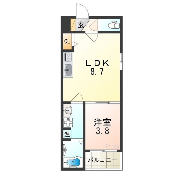 大阪府大阪市東住吉区湯里４ 矢田駅 1LDK アパート 賃貸物件詳細