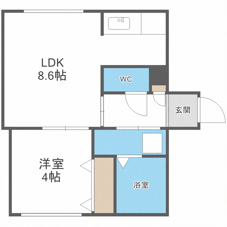 北海道札幌市東区北三十五条東１０ 新道東駅 1LDK マンション 賃貸物件詳細