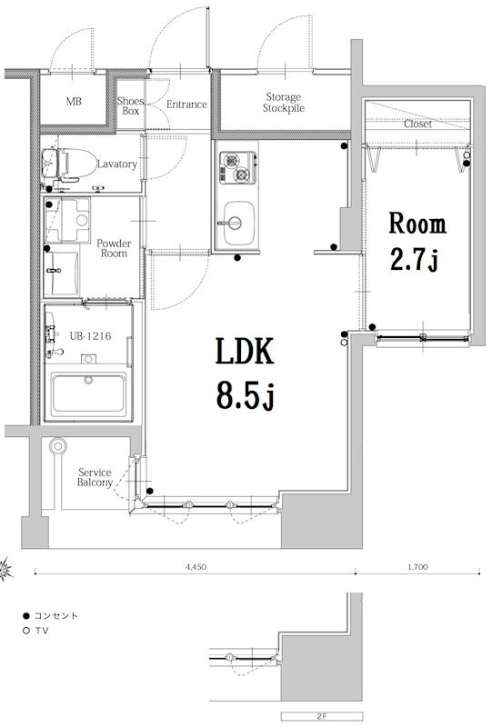 エンクレスト博多ＧＡＴＥ 2階 1LDK 賃貸物件詳細