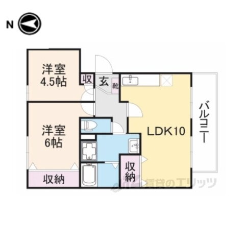 奈良県奈良市法華寺町 新大宮駅 2LDK アパート 賃貸物件詳細