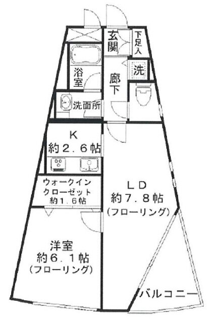 ベルータ南馬込 2階 1LDK 賃貸物件詳細