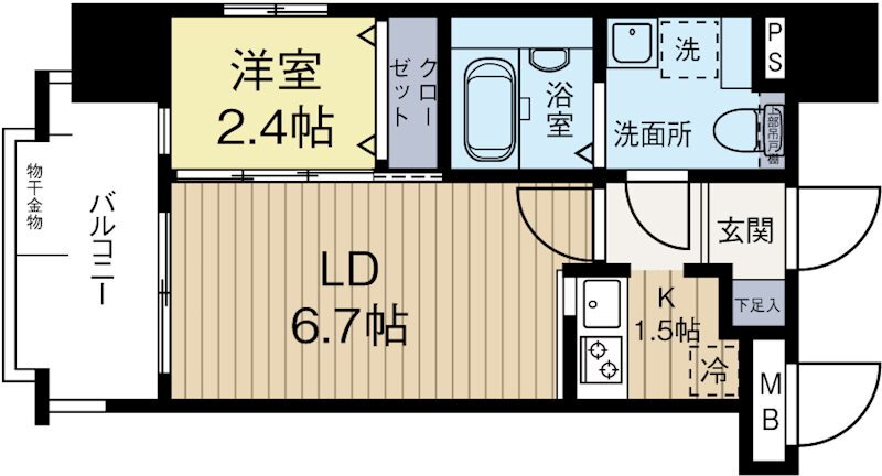 福岡県福岡市東区箱崎１ 箱崎宮前駅 1LDK マンション 賃貸物件詳細