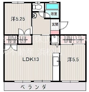 静岡県浜松市中央区佐鳴台２ 2LDK マンション 賃貸物件詳細