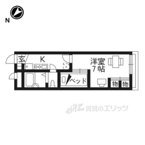 京都府木津川市州見台７ 平城山駅 1K アパート 賃貸物件詳細