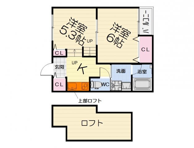 大阪府高石市取石１ 富木駅 2K アパート 賃貸物件詳細