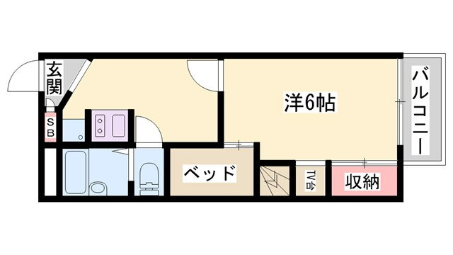 兵庫県姫路市飾磨区中島１ 妻鹿駅 1K アパート 賃貸物件詳細