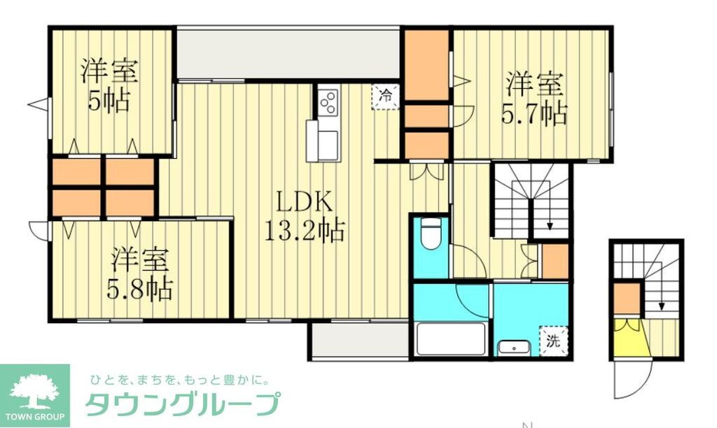 仮称）平井６丁目メゾン 2階 3LDK 賃貸物件詳細