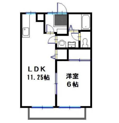 イエローヒルズ 1階 1LDK 賃貸物件詳細