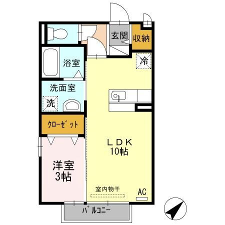 アバンティ 1階 1LDK 賃貸物件詳細