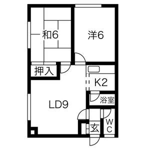 北海道札幌市東区本町一条５ 環状通東駅 2LDK アパート 賃貸物件詳細