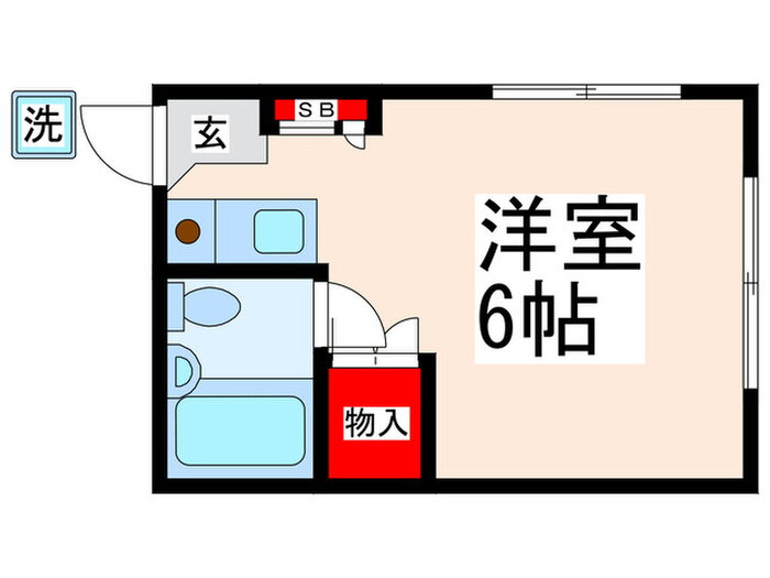 コ－ポジュネス 2階 ワンルーム 賃貸物件詳細