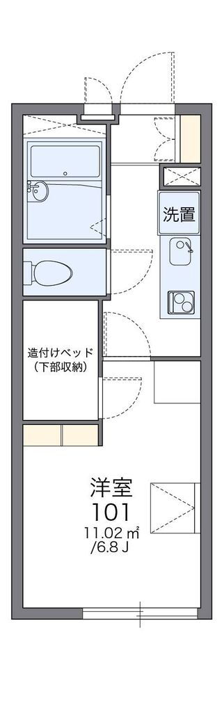 レオパレスシャルムＩＩ 2階 1K 賃貸物件詳細