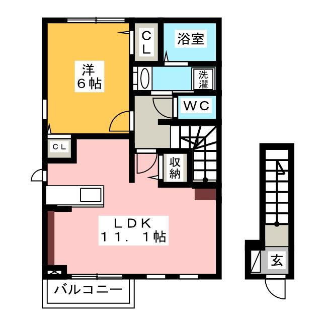 岐阜県大垣市本今４ 美濃青柳駅 1LDK アパート 賃貸物件詳細