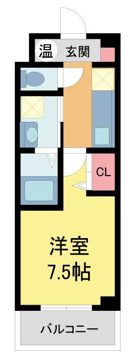 ＡＩＬＥ石橋 1階 1K 賃貸物件詳細