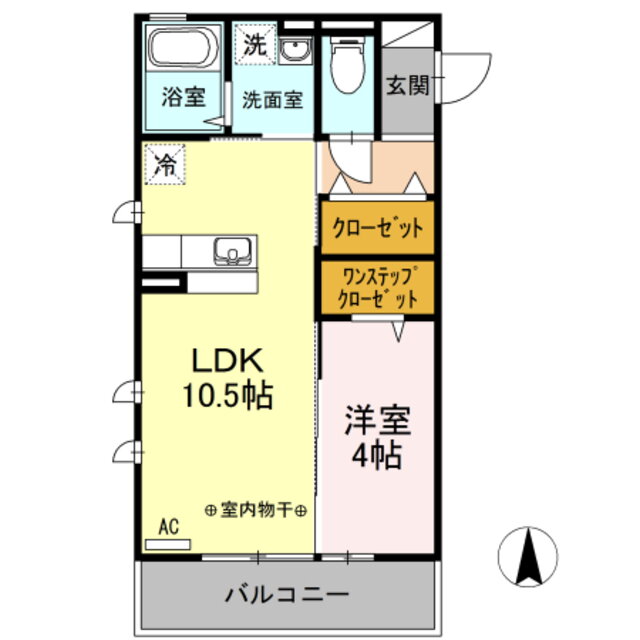 神奈川県厚木市松枝１ 本厚木駅 1LDK アパート 賃貸物件詳細