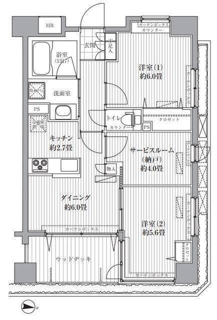 神奈川県横浜市港北区新吉田東８ 新羽駅 2SDK マンション 賃貸物件詳細