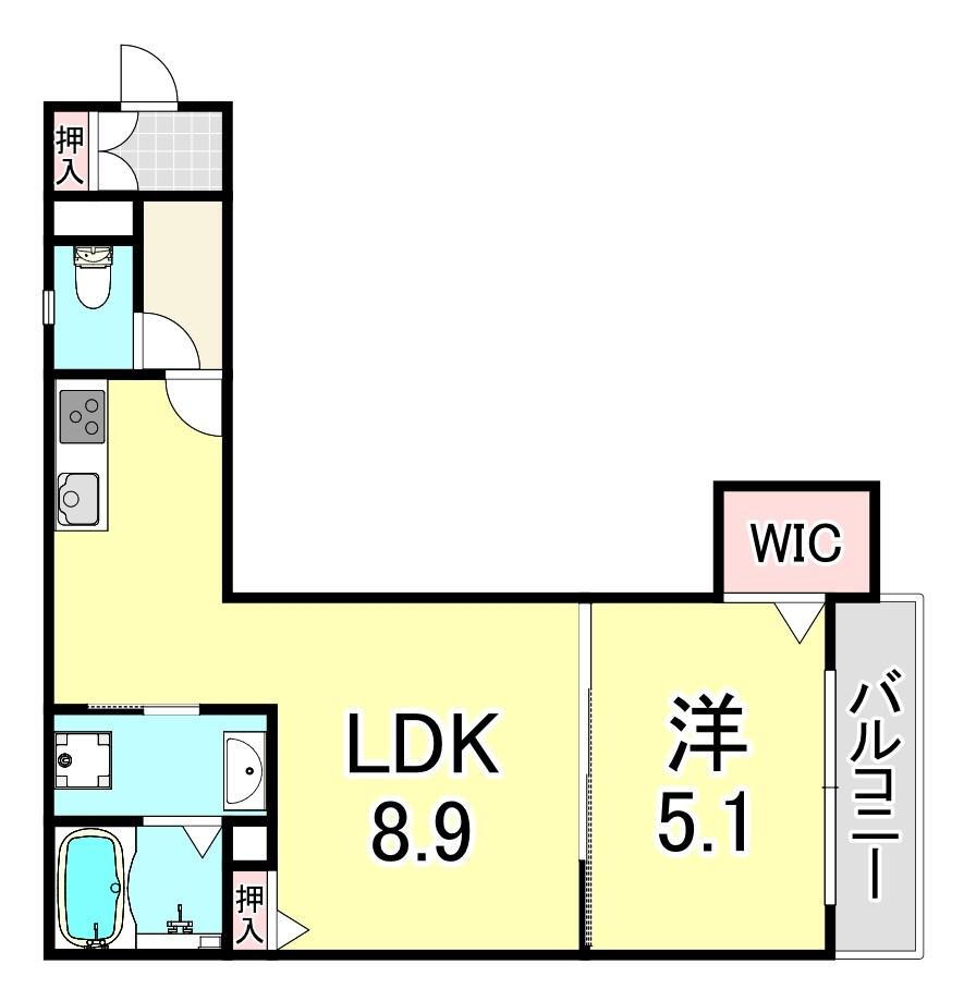 クリエオーレ神田中通ＩＩ 2階 1LDK 賃貸物件詳細