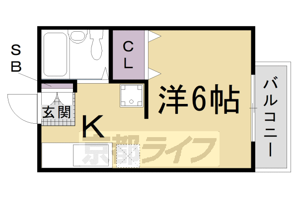 京都府京都市右京区山ノ内赤山町 西院駅 1K アパート 賃貸物件詳細