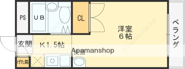 大阪府東大阪市横沼町１ 長瀬駅 1K マンション 賃貸物件詳細