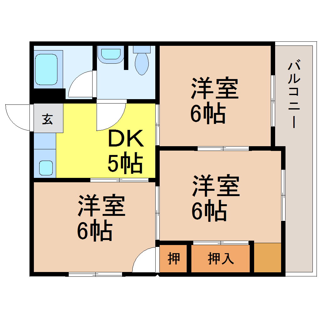 愛知県名古屋市東区百人町 車道駅 3DK マンション 賃貸物件詳細