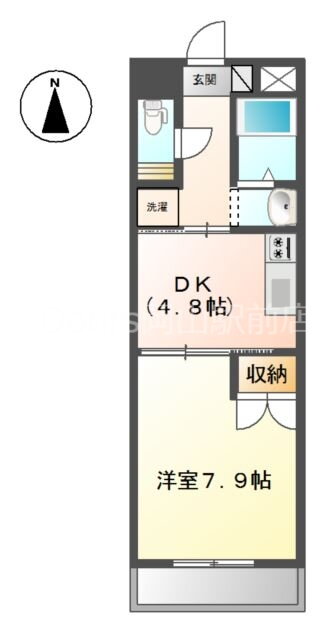 岡山県岡山市南区西市 備前西市駅 1DK マンション 賃貸物件詳細