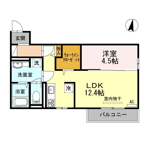 プランドール 2階 1LDK 賃貸物件詳細