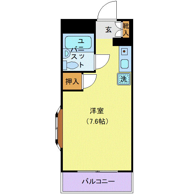 シャルム堀之内 2階 ワンルーム 賃貸物件詳細